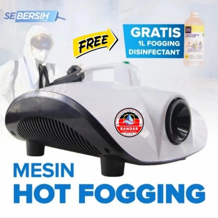 Hot Fogging Disinfektan Asap 900 Watt + Fogger Disinfectant