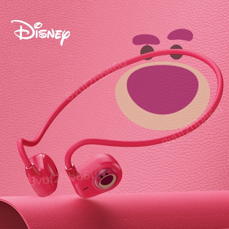 【NEW】100% Original Disney QS-Q2 Wireless Earphone TWS Sports Headset Bluetooth 5.0 konduksi tulang Earhook HiFi Stereo With Mic For Android/iOS