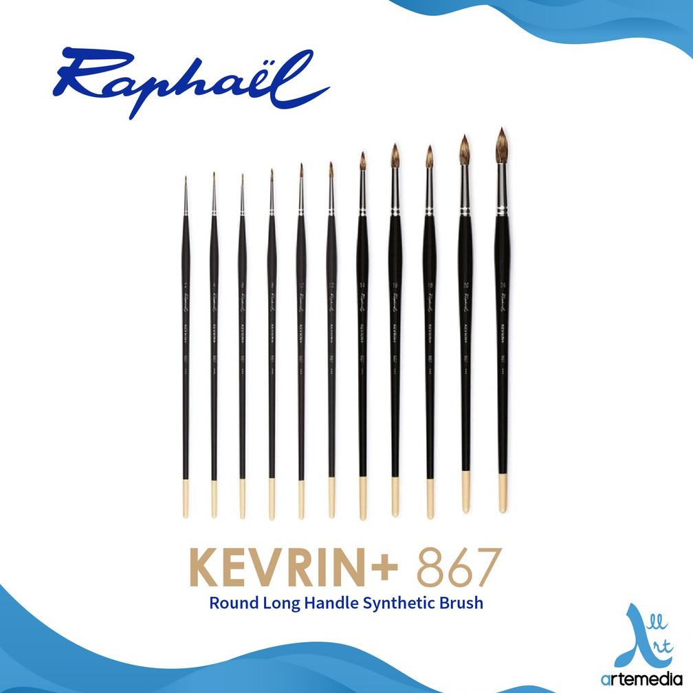 

Kuas Lukis Raphael 867 Round Kevrin Synthetic Brush Long Handle