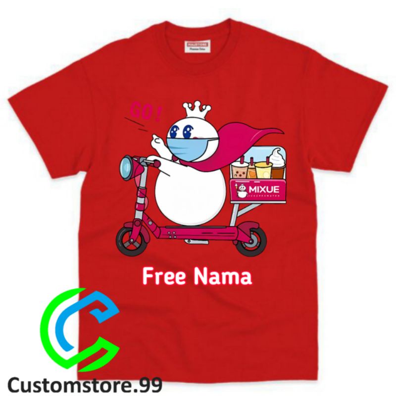 BAJU ANAK KAOS ANAK MIXUE TERBARU ATASAN ANAK FREE NAMA BAHAN PREMIUM