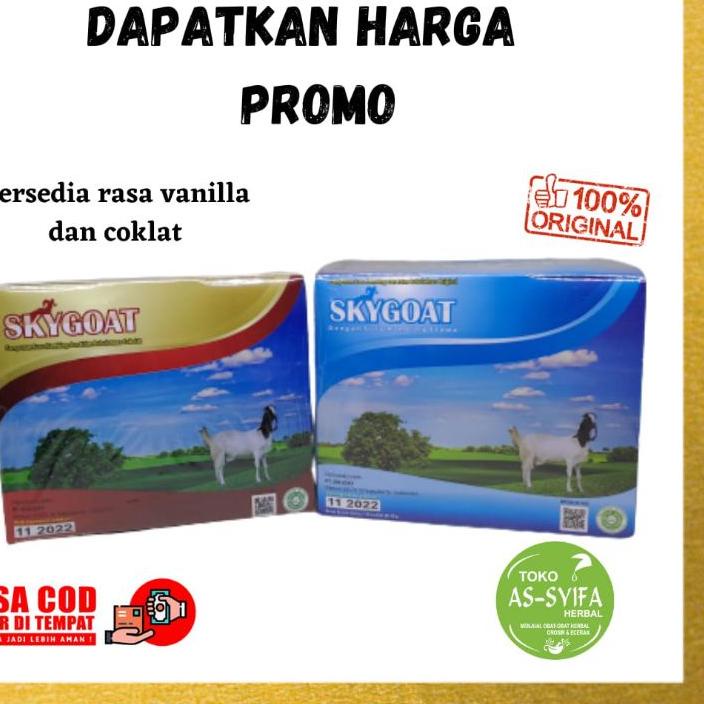 

Grosiran Murah Skygoat Susu Kambing Etawa / Skygoat Coklat Vanilla / Skygoat Original / Skygoat Rasa Coklat Vanilla / Sky Goat etawa / Sky Goat Susu Kambing 