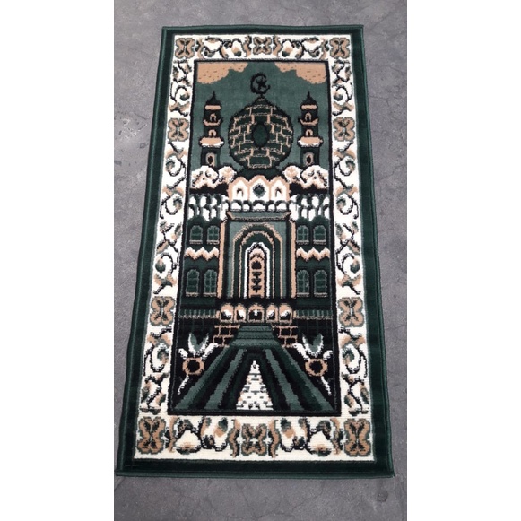 Sajadah Travel Karpet imam MEDINAH satuan per kotak MEDINAH HIJAU S8I9 Wanita Viral 2023 Alat Sholat