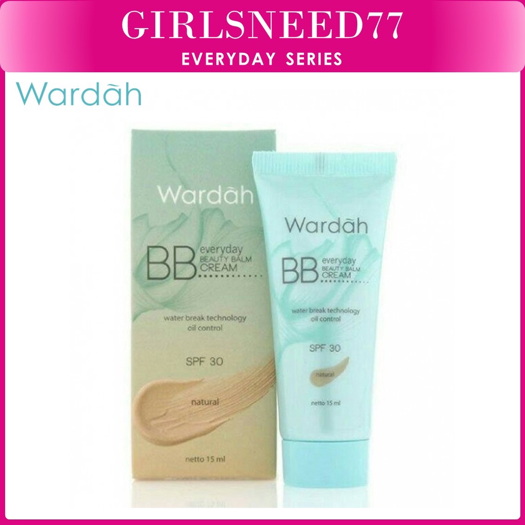 Wardah Everyday BB Cream 15 ml - SPF 30, Aloe Vera Extract &amp; Bio-Hyaluronic Acid - COD Girlsneed77