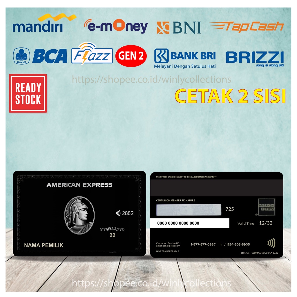 EMONEY ETOLL CARD AMERICAN EXPRESS BLACK MANDIRI FLAZZ BCA GEN 2 BNI TAPCASH BRIZZI BRI 2 SISI