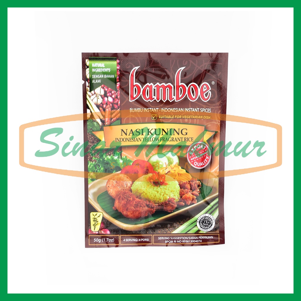 

Bamboe Bumbu Nasi Kuning 50gr