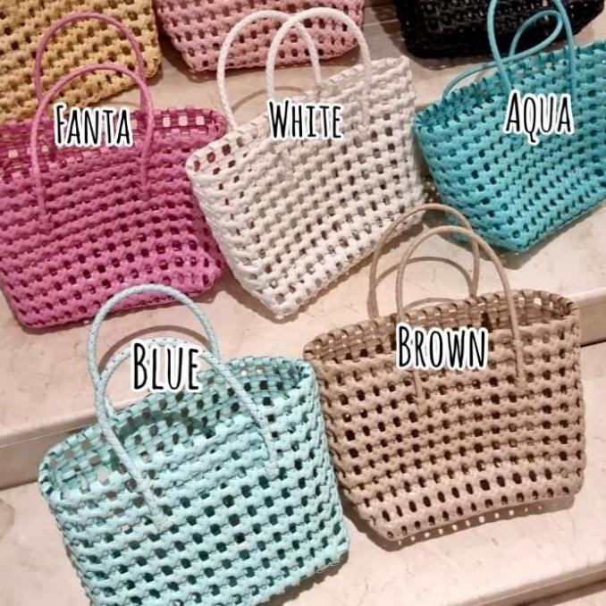 TAS ANYAMAN PROMO TAS ANYAMAN PLASTIK ROTTAN PREMIUM IMPORT ORIGINAL EL09I09A82L