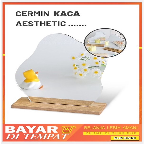 Kaca Cermin Meja Aesthetic Cermin Dinding Aesthetic Mirror Wall Motif