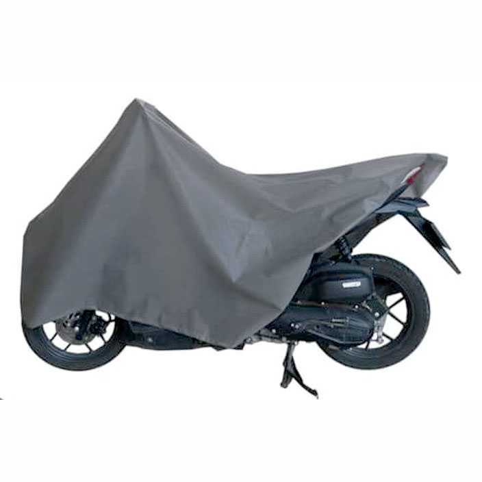 Cover Motor Sarung Motorcycle Penutup Pelindung Bahan Polietilene Material Silver