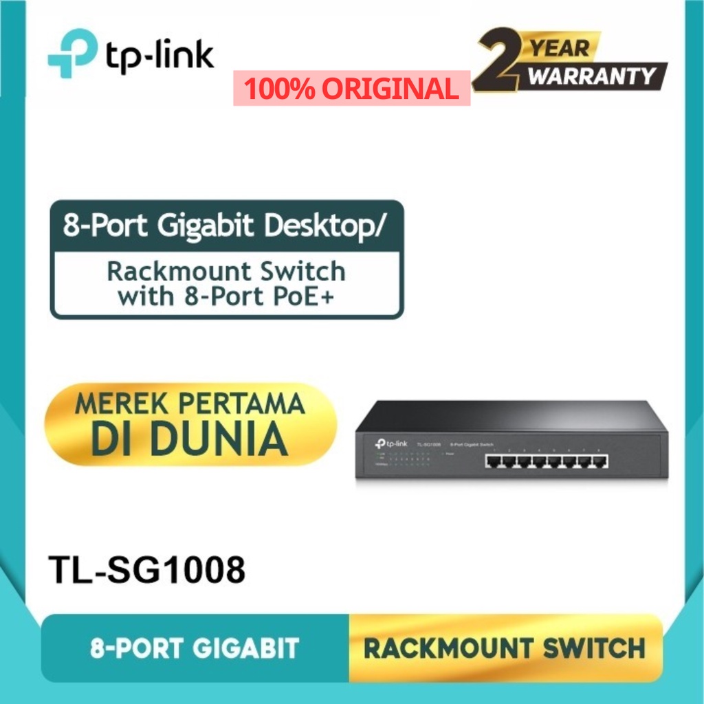 Tp-link TL-SG1008 8-Port Gigabit Desktop/Rackmount Switch