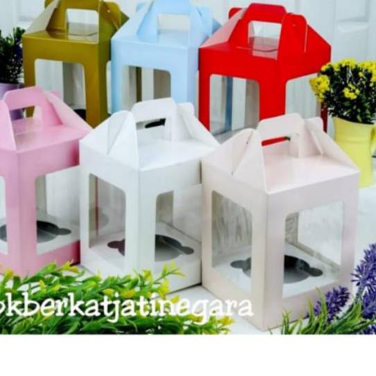 

✨Grosir✨ BOX CUPCAKE IVORY SATUAN ISI 10 PCS / DUS CUPCAKE / BOX MUFFIN SATUAN !