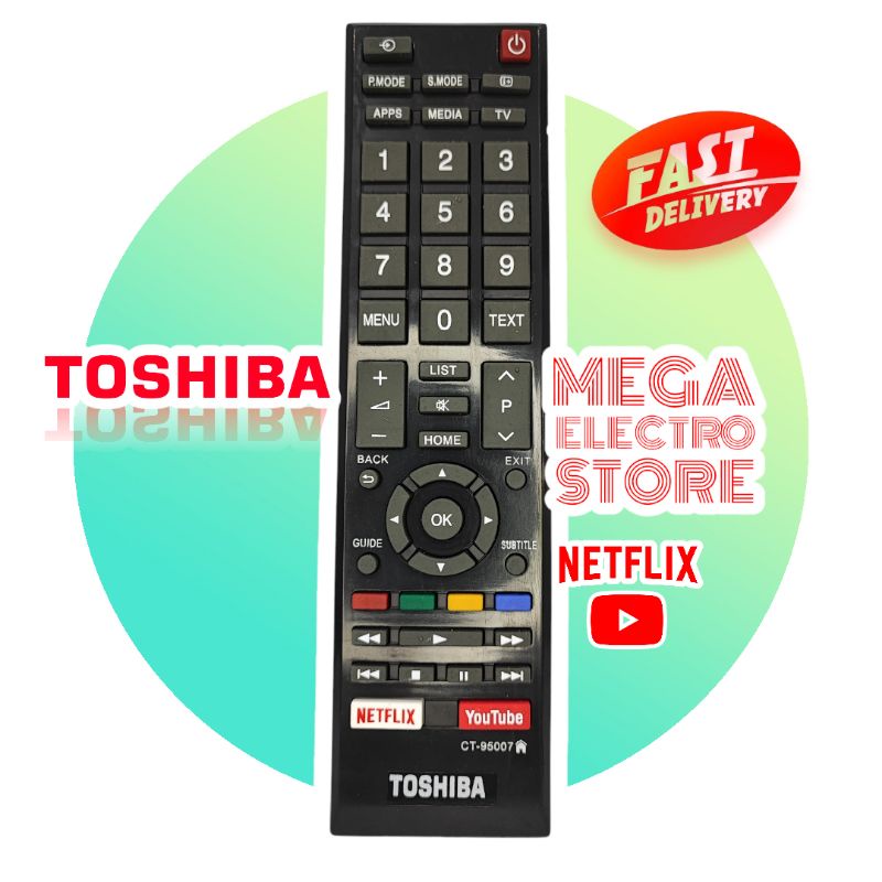 Remote TOSHIBA SMART TV LED