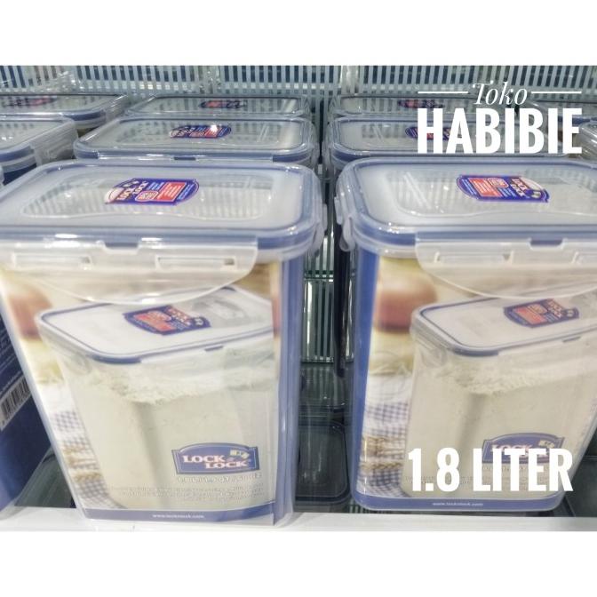 lock n lock tall 1.8 l liter food container toples kue susu plastik |gat