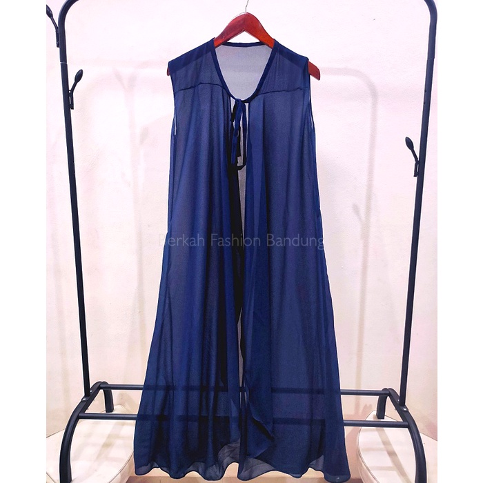 [COD] Bayar Ditempat Outer kalong - long cardigan//baju tangan pendek//pakai trendy//baju outer//luaran wanita/Outer Ceruty Polos / Long Outer XXL / Outer Seruty / Outer Hijab Cardigan / Outer fashion muslim shop/shazfa.apparel/outerwear cantik