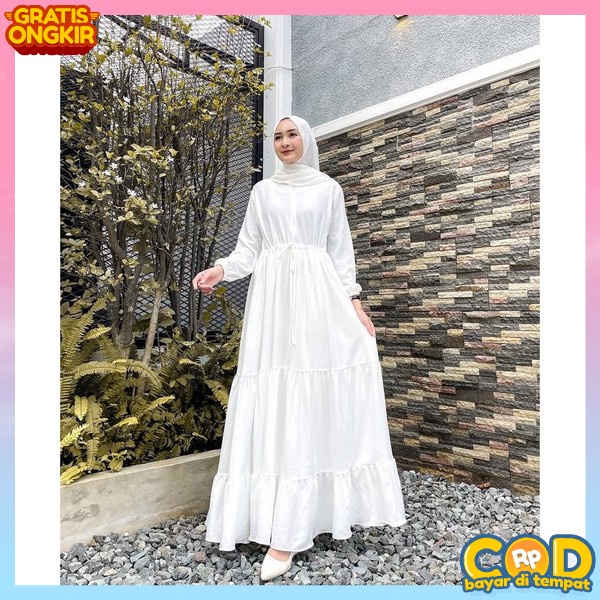 Baju Gamis Kekinian Bsju Perempuan Muslimah Pakaian Wanita Muslim Ibu Ibu Pesta Kondangan Remaja Mew