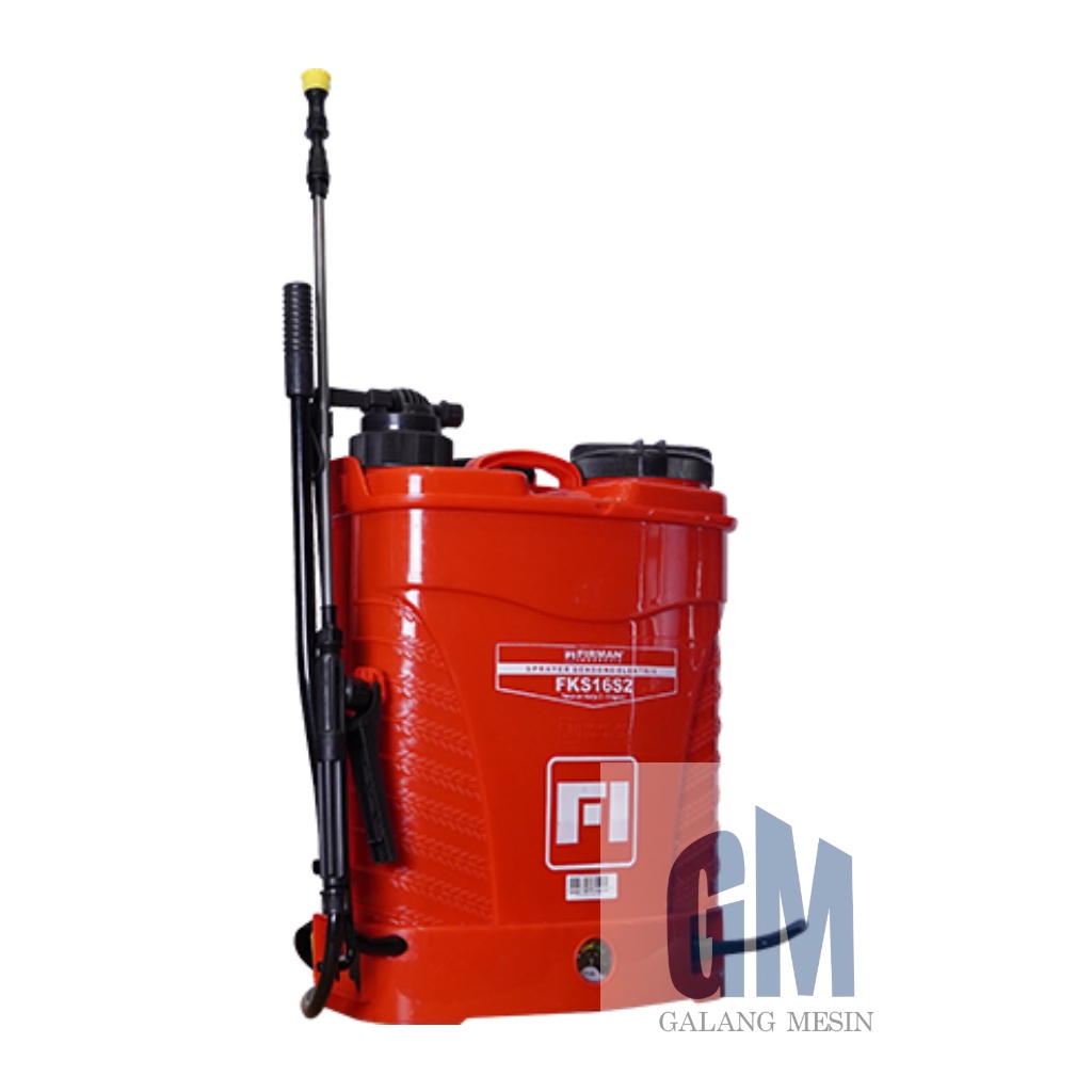 FIRMAN Alat Semprot Hama FKS16S2 Tangki MERAH 2in1 Pompa Air Elektrik Manual Gendong Knapsack Spraye