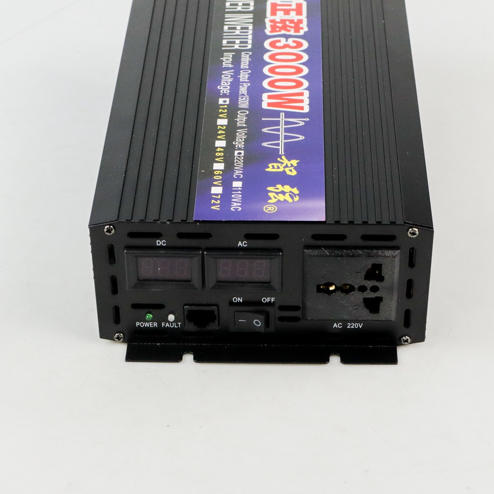 Power Inventer Mobil DC 12V to AC 3000W - Black