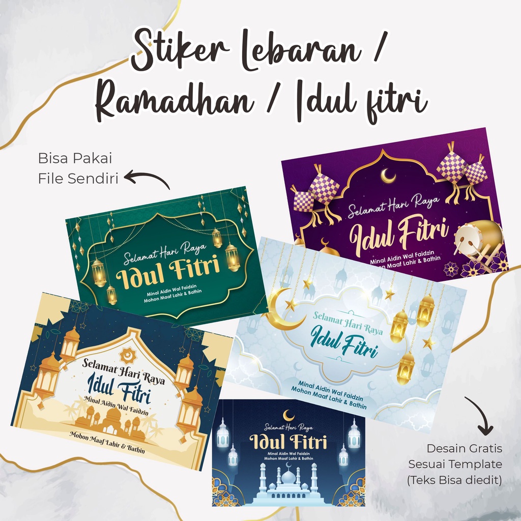 

STIKER RAMADHAN / LEBARAN / IDUL FITRI 2025 / MUBARAK / PUASA / BUKA PUASA / IFTAR / IDUL ADHA / EID ADHA / 1 SYAWAL 1445