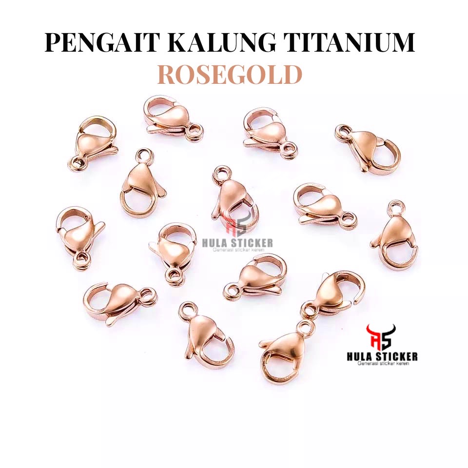 Pengait Kalung Gelang Titanium Stainless Kokot Udang Anti Karat Pengait Masker