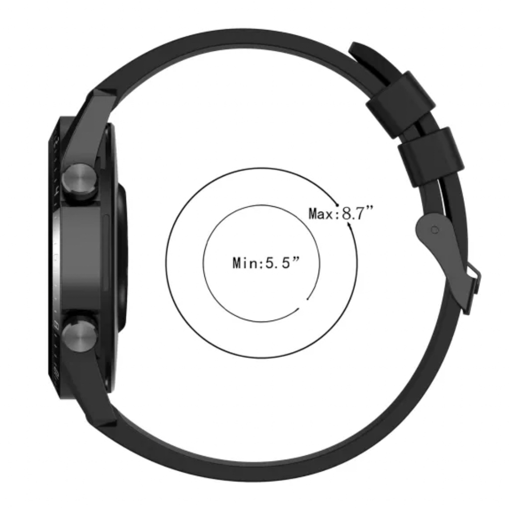 T2E 22mm Strap Smartwatch Advan StartGo R1 Pro - Tali Jam Tangan Karet Rubber Keren