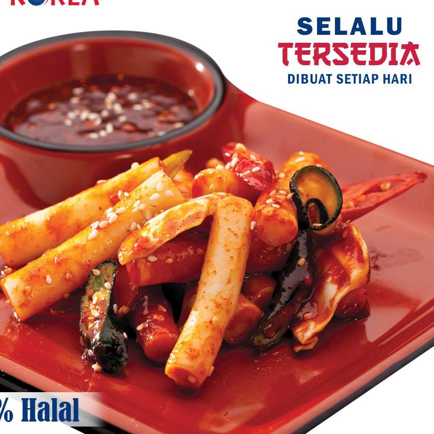 

♞ PLAZA KOREA TTEOKBOKKI 400 GR + SAUCE FRESH - TTEOK TOPOKKI TOKPOKI KOREAN FOOD RICE CAKE KUE BERAS KOREA ➥