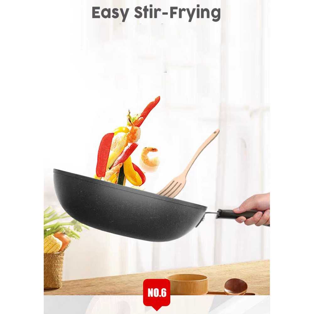 (BISA COD) FTIHSHP COOKKIT Panci Masak Wok Nonstick Frying Pan 32cm - KC0411