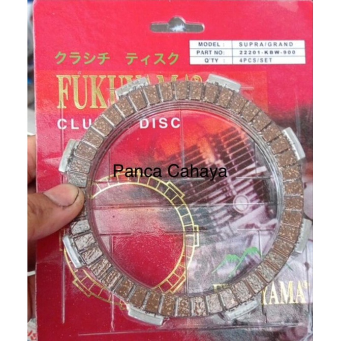 FUKUYAMA PLAT / KAMPAS KOPLING PRESS SUPRA / GRAND 4 PCS / 22201KBW900