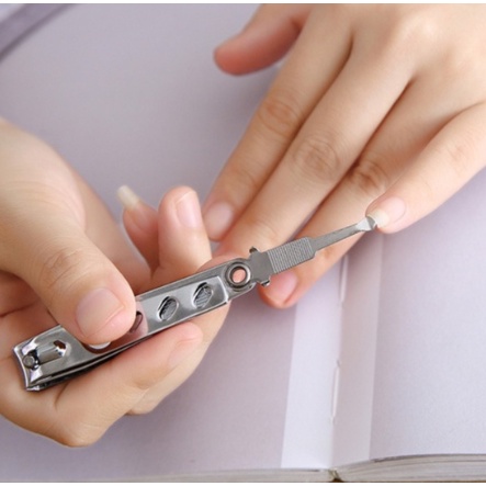 Gunting Kuku Stainless Nail Clippers Cleaning Care Alat Pembersih Kuku