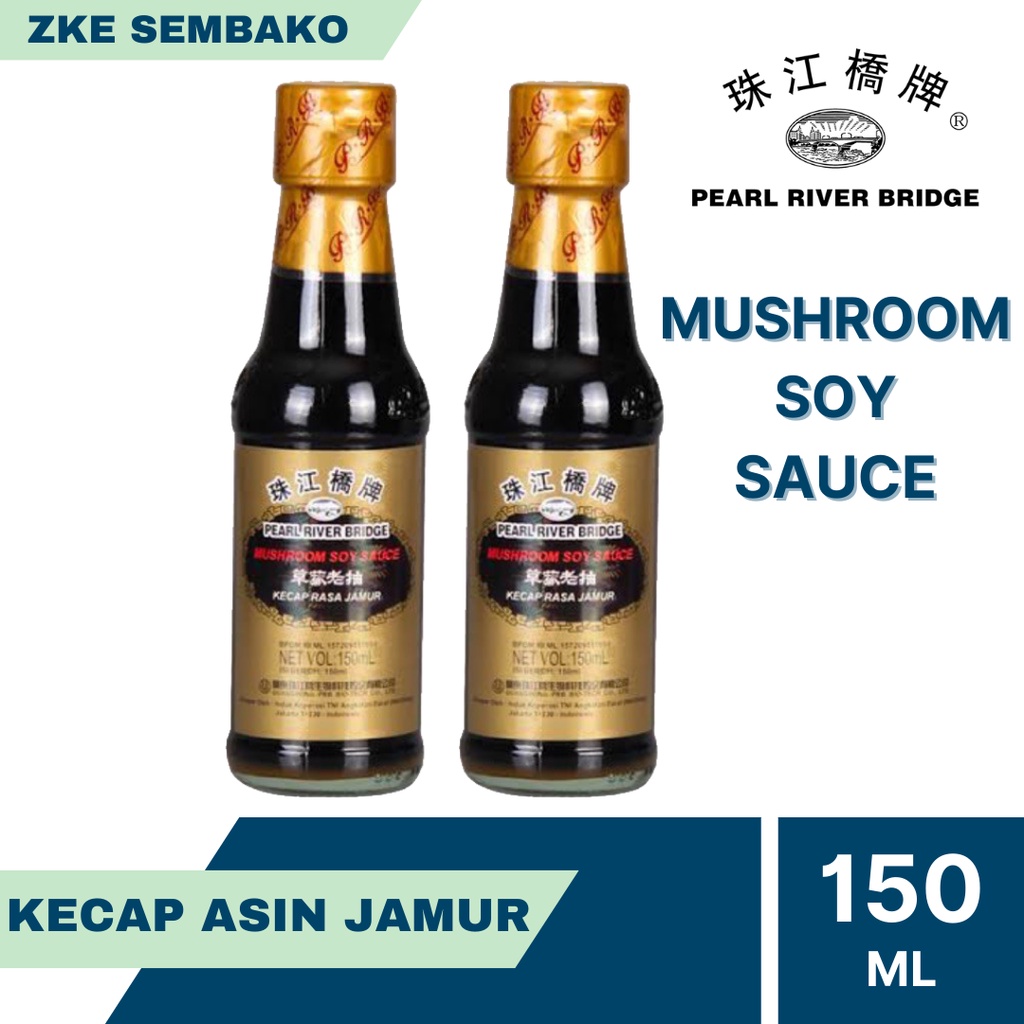 

Kecap asin Rasa Jamur Pearl River Bridge Mashroom Soy Sauce 150ml