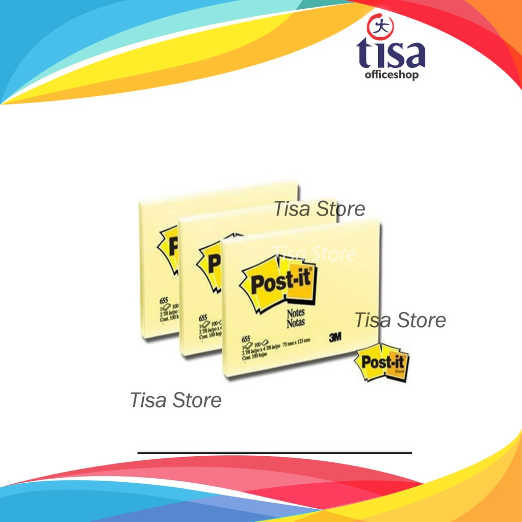 

Post It / memo 3M 655 - Warna Kuning