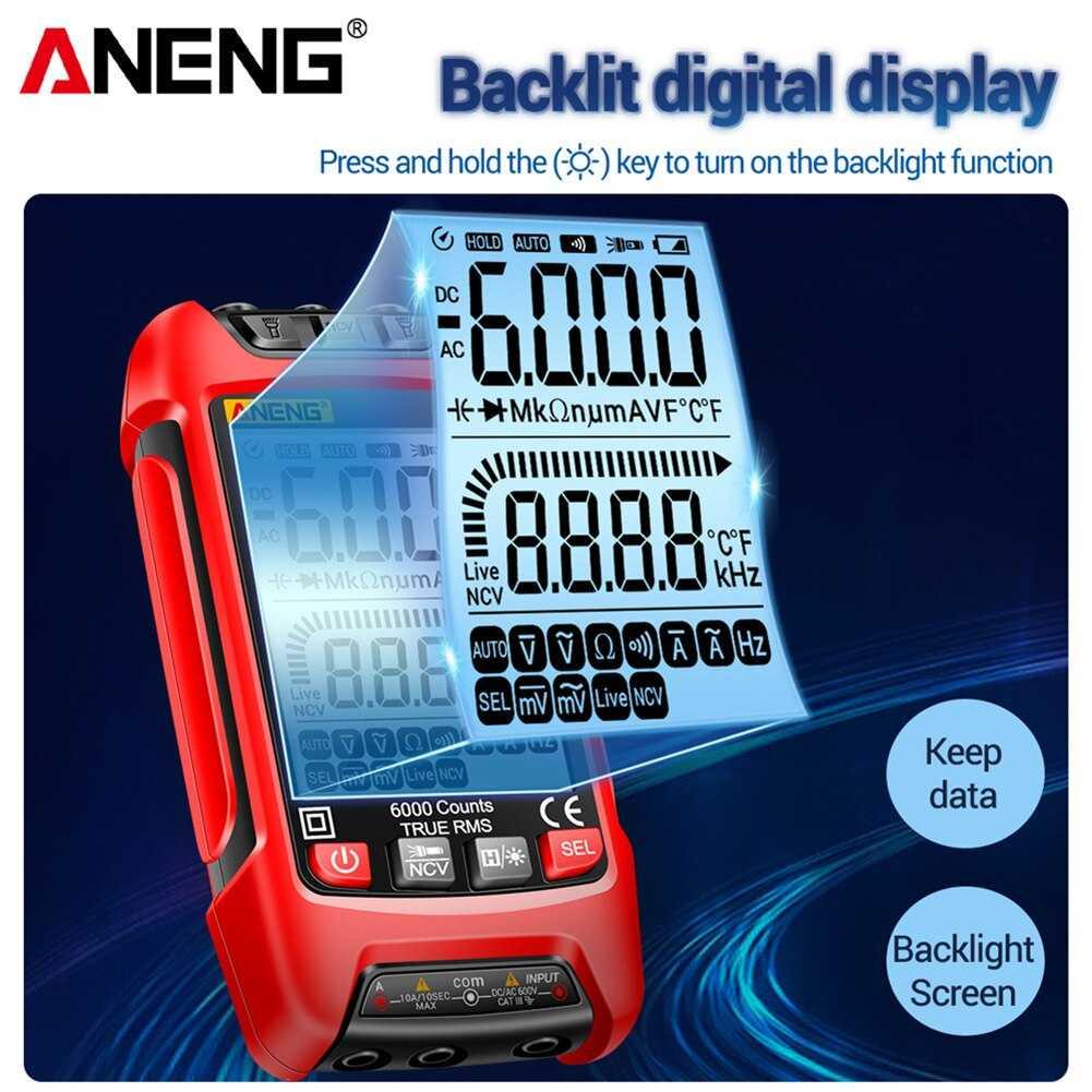 ANENG Digital Multimeter Multitester Voltage Tester - SZ01 - Red