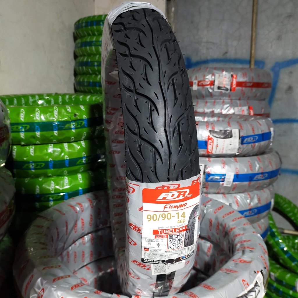 Ban Motor FDR FLEMINO 90/90-14 Tubeless Ring 14 Original Untuk Beat Vario Mio Scoopy