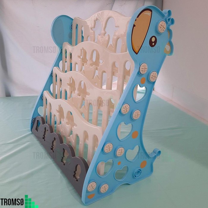 Tromso Rak Buku Anak Plastik Tebal Dual Model (4 Susun / 3 Susun + 2