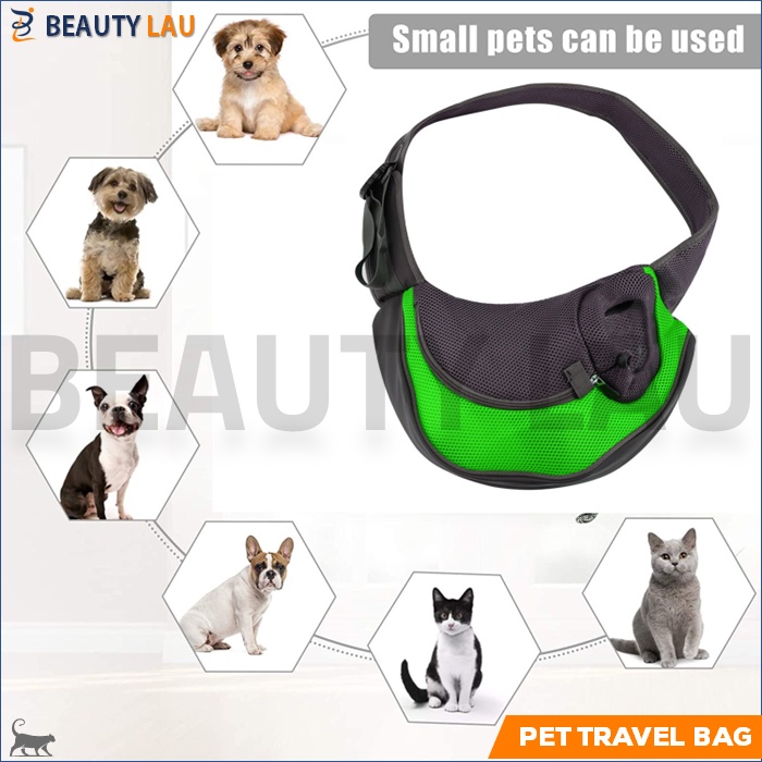 GENDONGAN KUCING ANJING DEPAN TAS GENDONG KUCING ANJING SELEMPANG SAMPING PET CARRIER CARIER TRAVEL PET SHOULDER SLING BAG