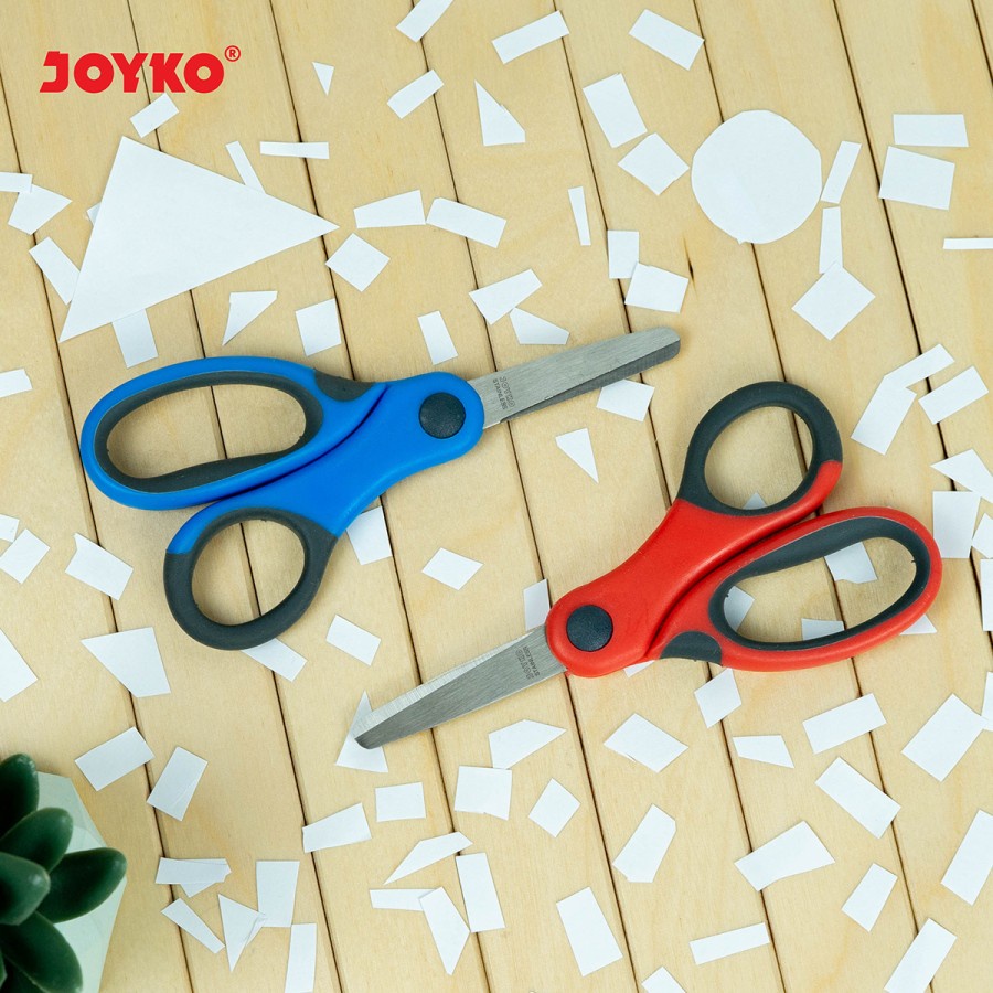 Scissors / Gunting Joyko SC-12 / Elastic Handle / Gagang Elastis