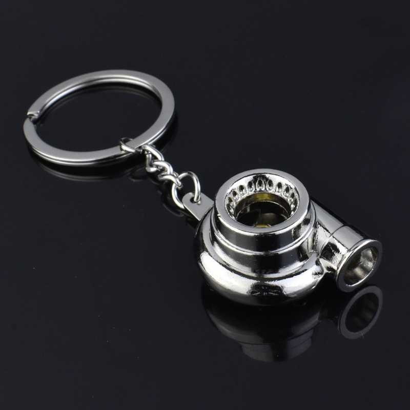 Gantungan Kunci Model Turbo Mobil Car Engine Keychain Ganci Otomotif Desain Mesin Turbo Material Berkualitas