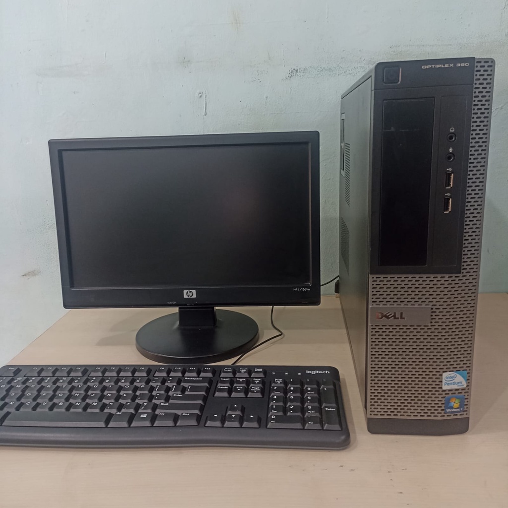 DELL OPTIPLEX 390 INTEL SUPPORT i3 SAMPAI i7 G630 FULLSET MONITOR 16&quot; INCH
