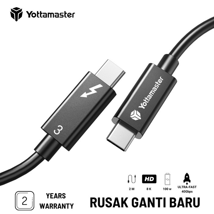 Best Seller Yottamaster Thunderbolt 3 Cable 1M ( P-T100C )