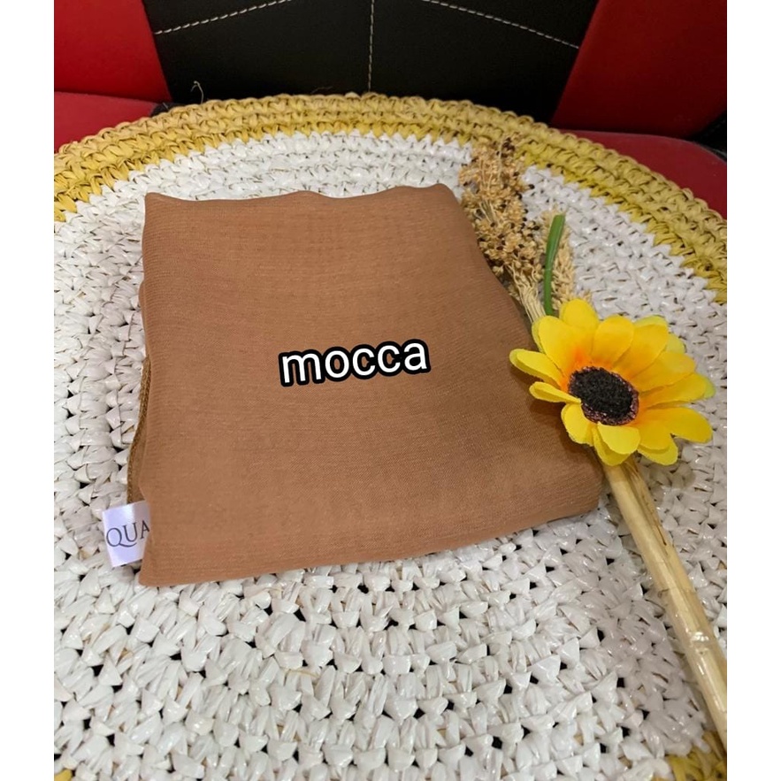 Kerudung Segi Empat BELLA SQUARE Premium Hijab Cantik Jilbab Kekinian Square Terbaru Mocca