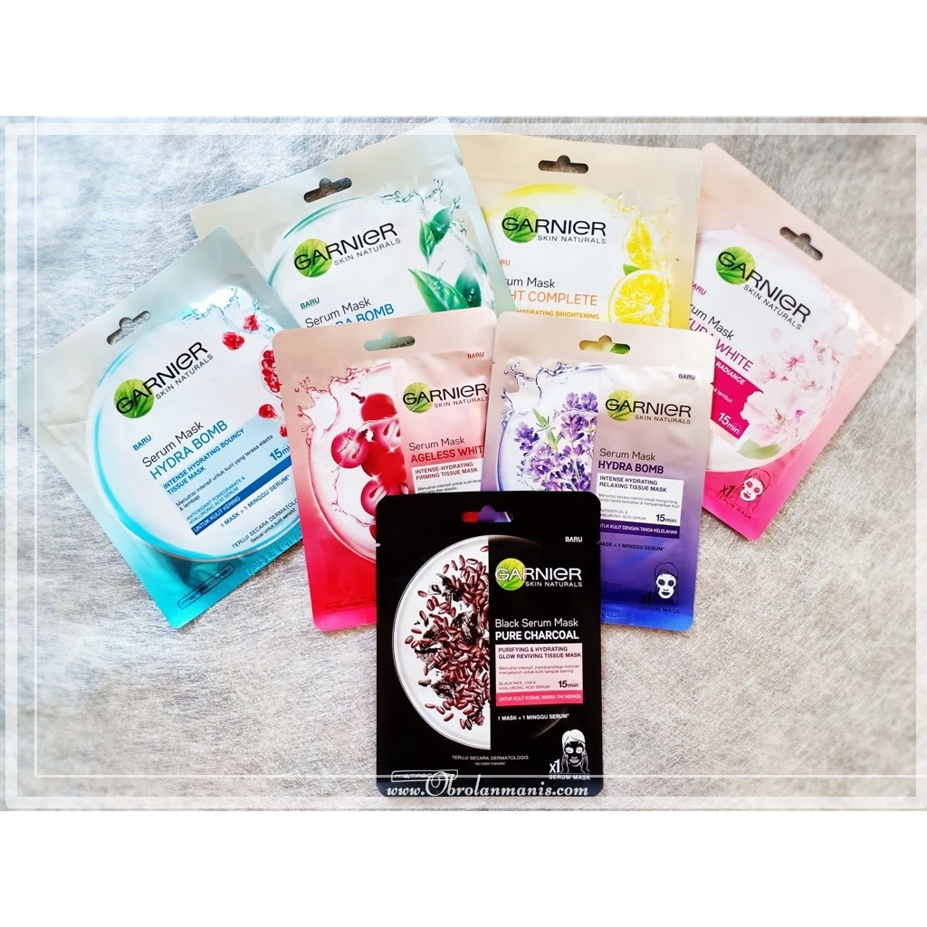 ✿ MADAME ✿ GARNIER SHEET MASK - MASKER TISSUE CLAY MASK MASKER MATA EYE MASK