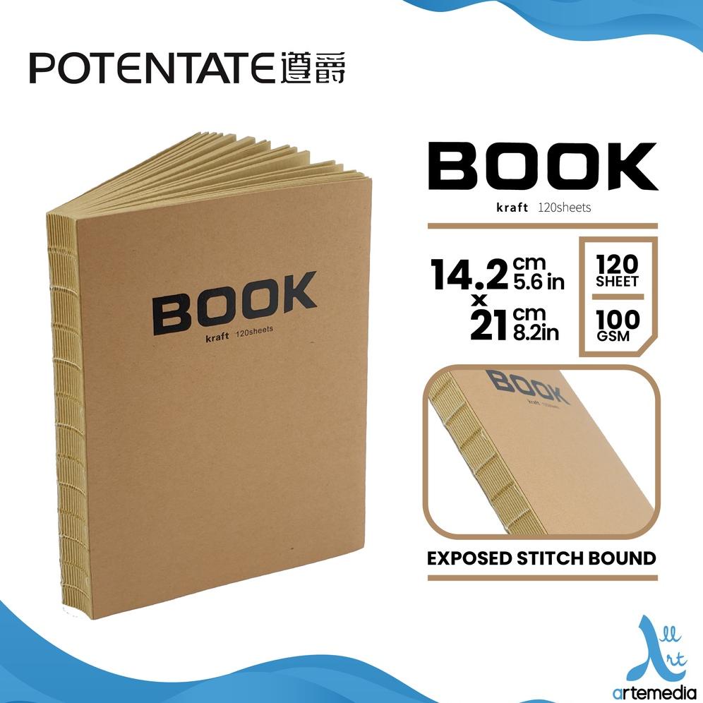 

Buku Sketsa Potentate Kraft Paper 14,2x21cm Exposed Bound Sketchbook