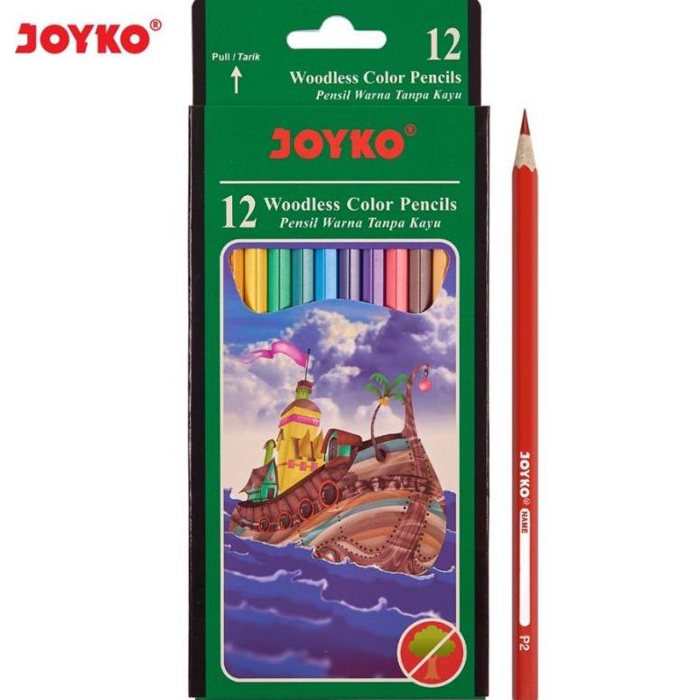 

Terbaru 3.3 Pensil warna Joyko 12 warna panjang Cp-103 woodles ( 1set/12wrn )