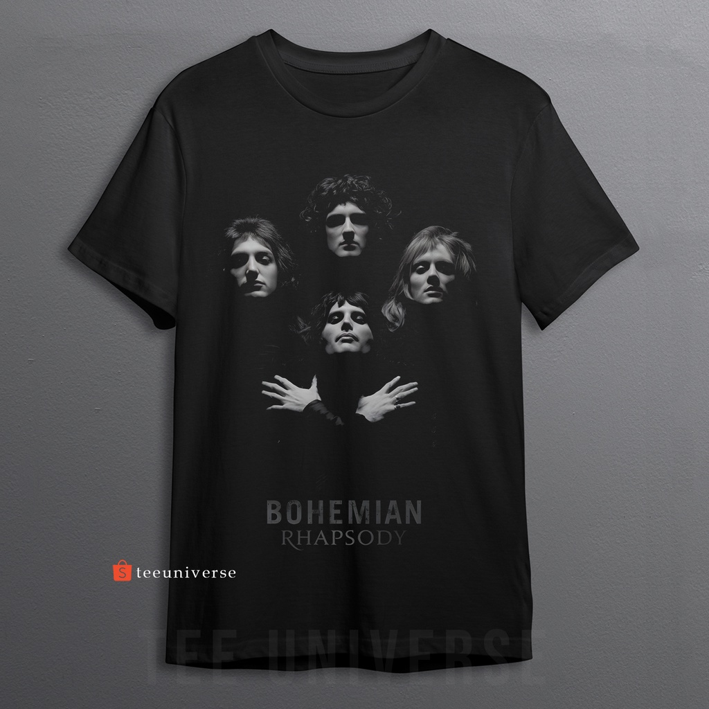 Kaos Distro Band Queen Bohemian Rhapsody Pria & Wanita
