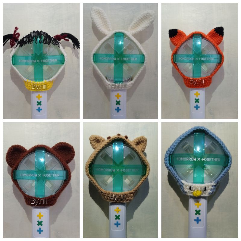 LIGHTSTICK COVER CROCHET PPULVERSE TXT SUPER JUNIOR RED VELVET AND MORE
