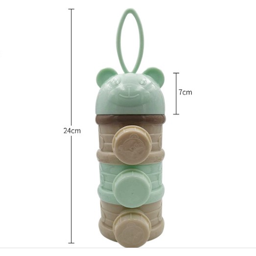 Dispenser Susu Bubuk 3 Tingkat Model Baru / Kotak Tempat Susu Bubuk Bayi DESIGN BARU