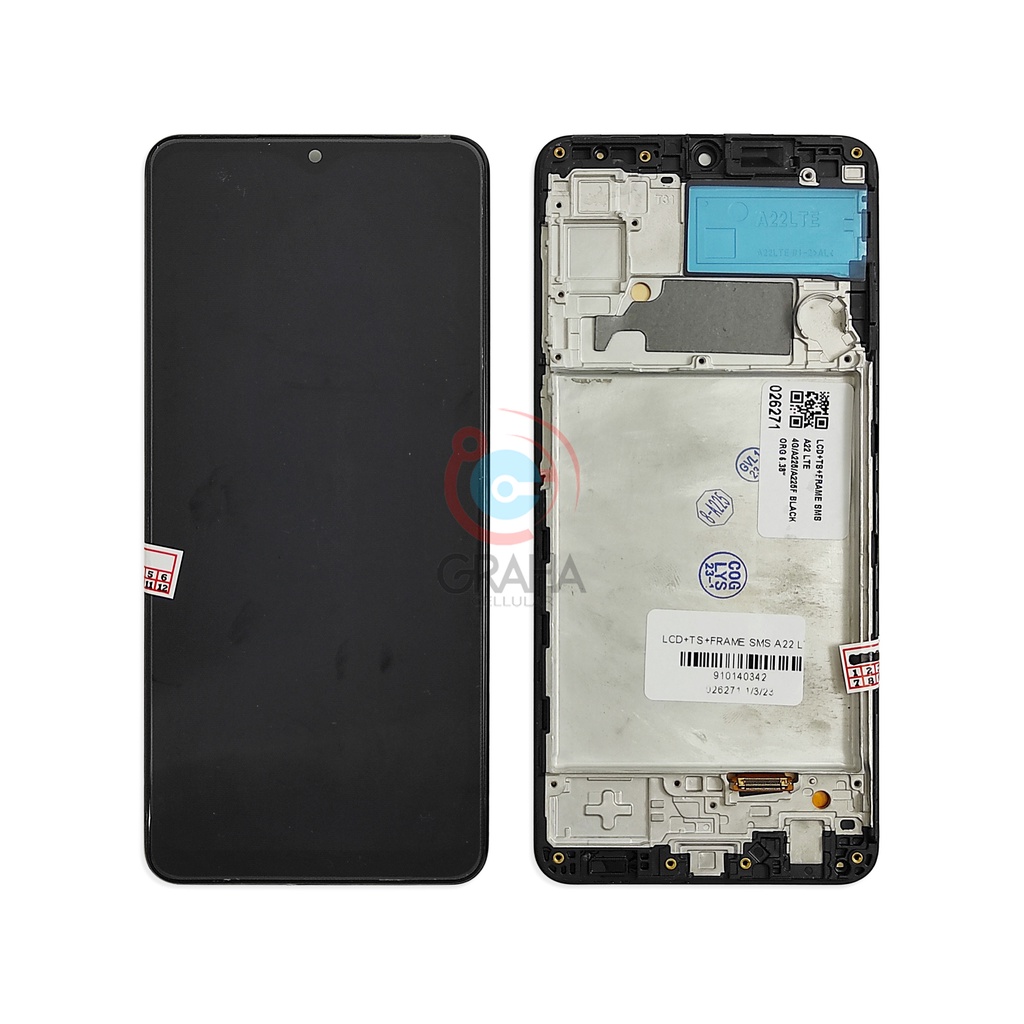LCD SAMSUNG A22 4G / A225 FULLSET OLED TOUCHSCREEN + FRAME
