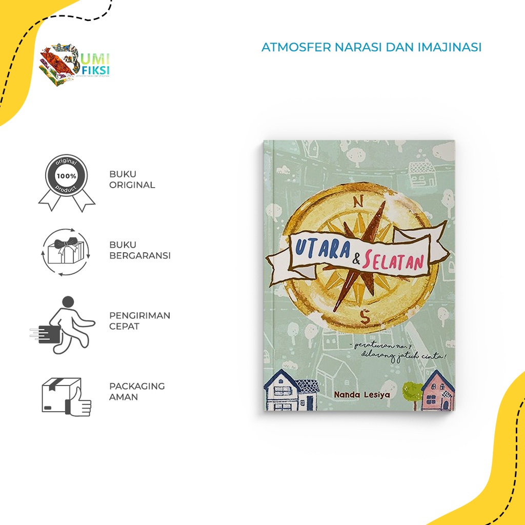 Buku Novel Utara & Selatan - Nanda Lesiya - Akad - Bumifiksi