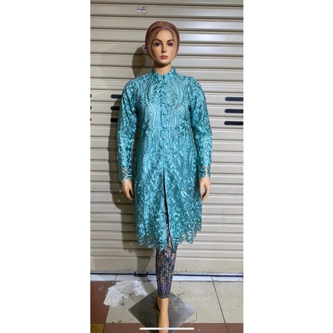 Permata Olshop / Setelan Kebaya Tunik Ibu Besan KM / Kebaya Tunik Busui Kancing / Kebaya Kondangan