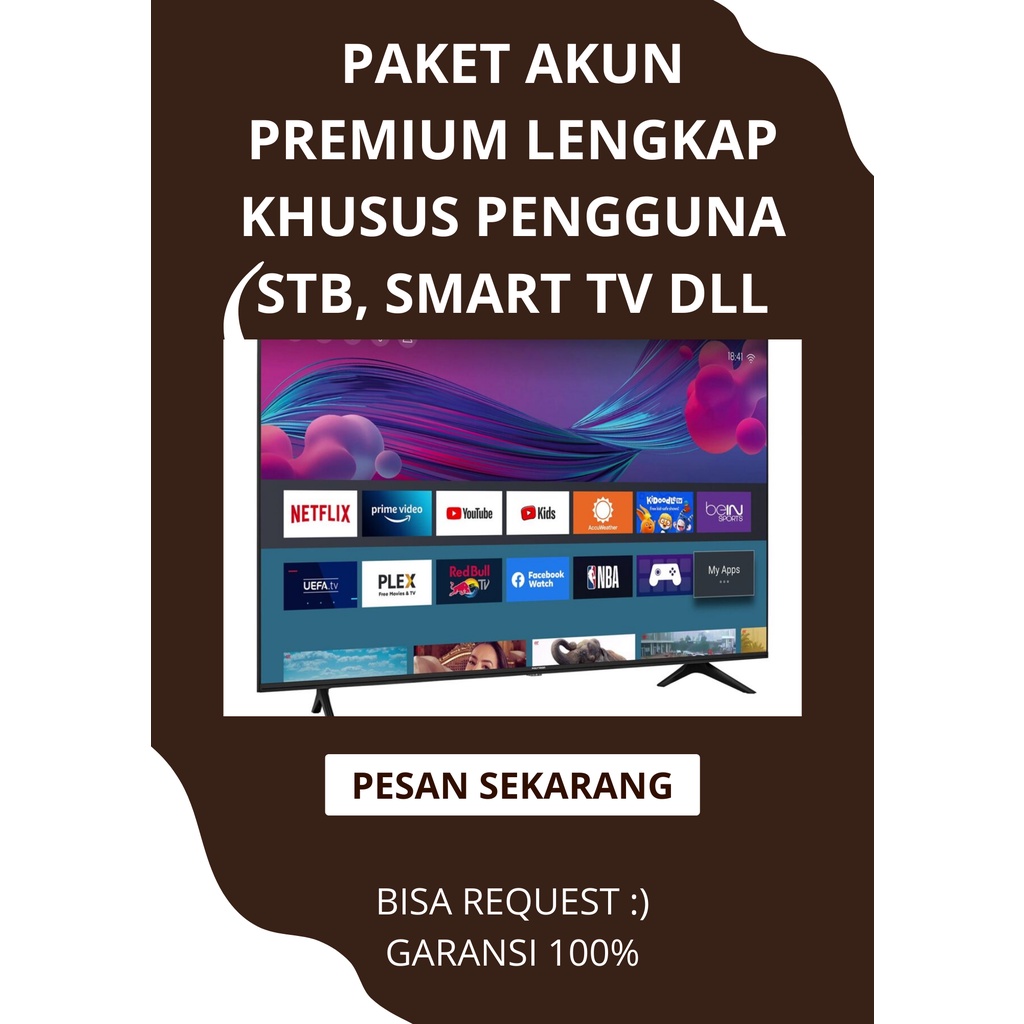PAKET APLIKASI PREMIUM LENGKAP SMART TV, STB ANDROID, DLL (BISA REQUEST) - GARANSI 100%
