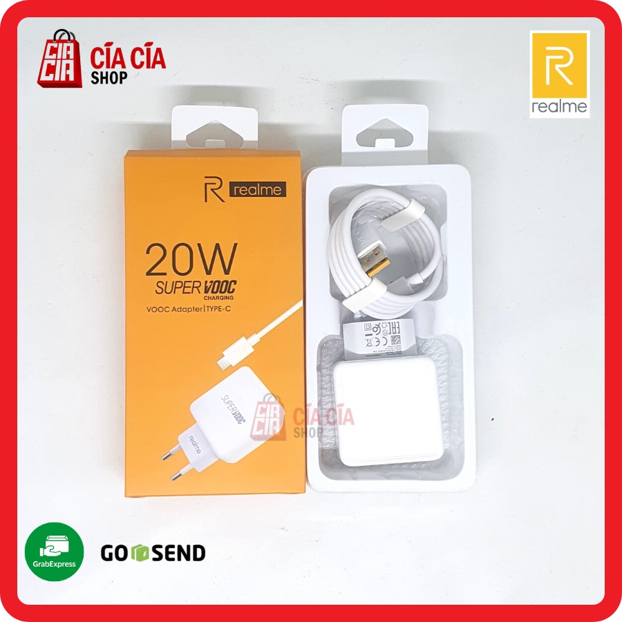 Travel Charger Realme 20W Super VOOC Type C Fast Charging Original Casan Realme Vooc 20W