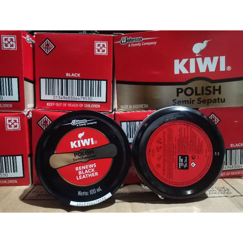 KIWI POLISH Black semir sepatu 100ml